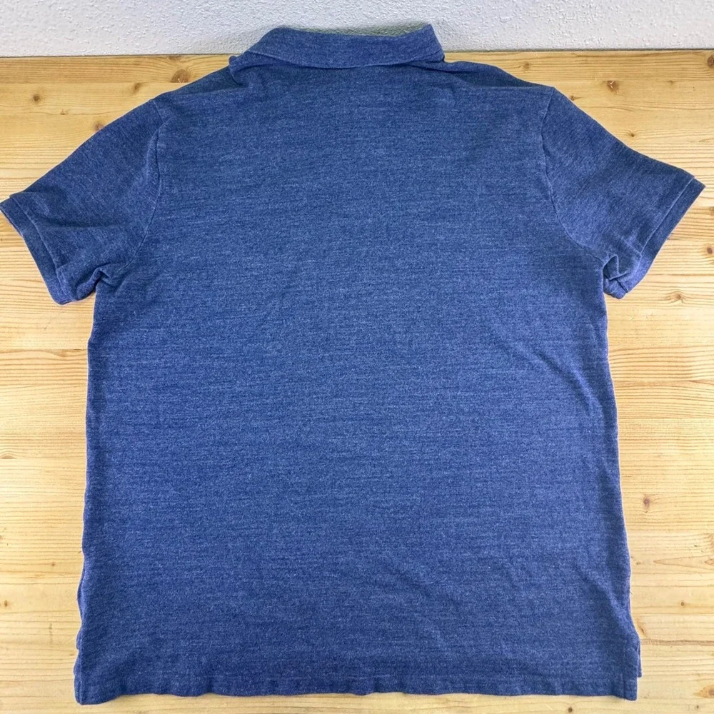 Polo Ralph Lauren Custom Slim Fit Blue Cotton Polo‎ Shirt Men's XL